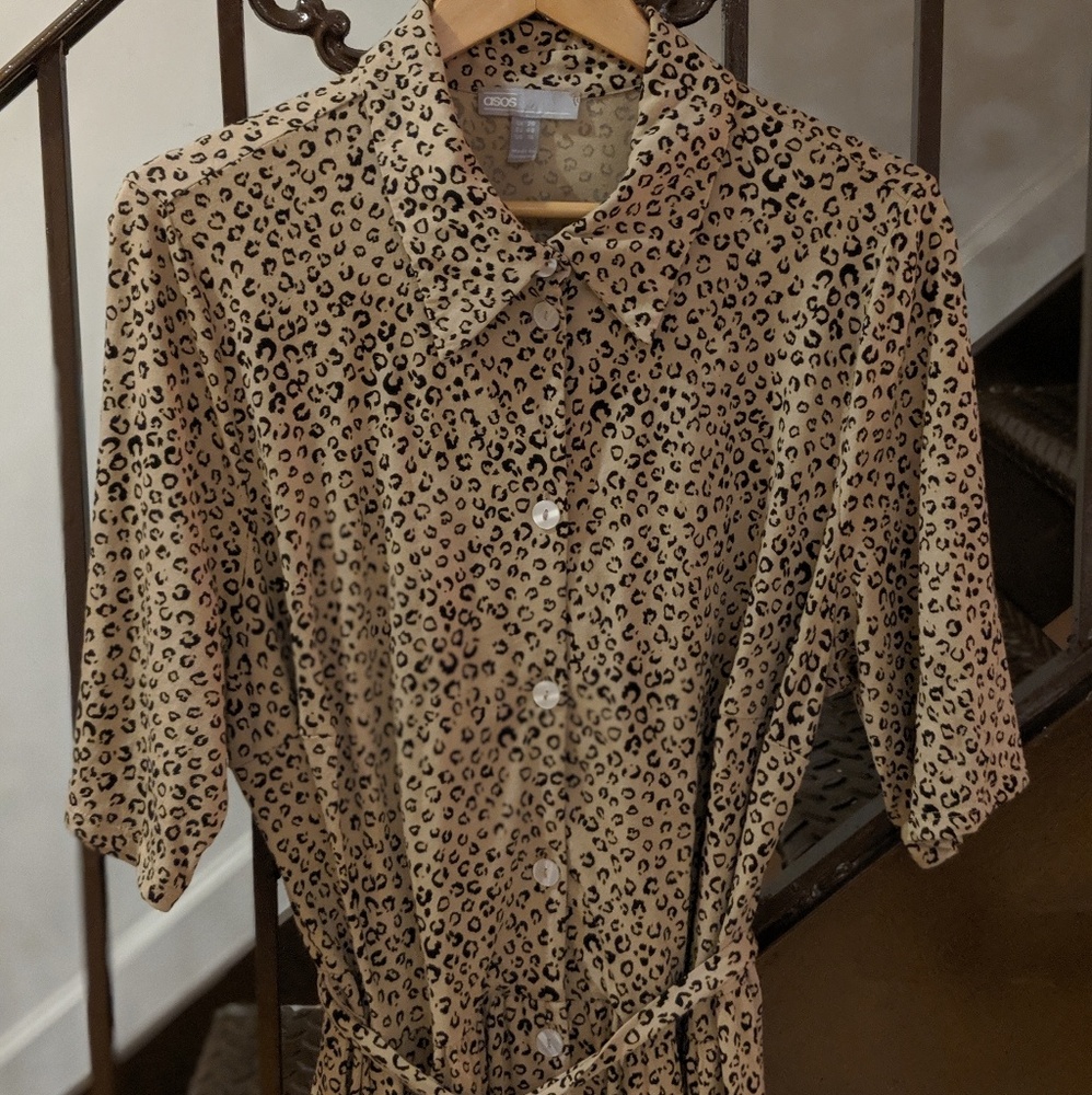 Animal Print Midi Dress